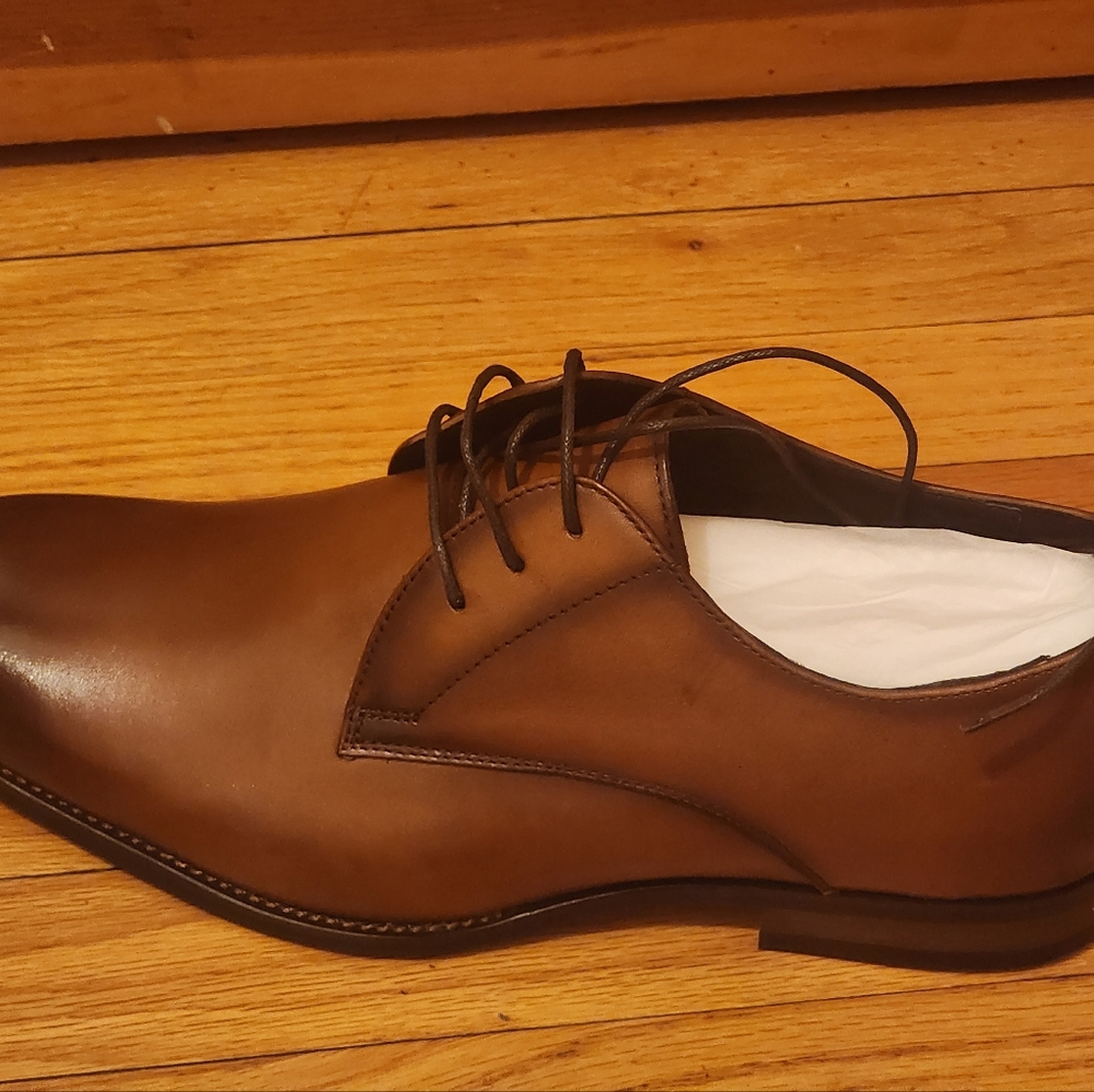 Classic Brown Derby Shoes with Smooth Leather and Traditional Lacing
